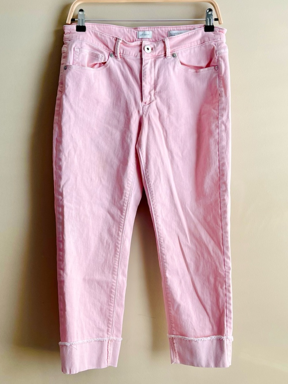 J. Jill Authentic Fit Perfect Pale Pink Cropped Stretch Jeans